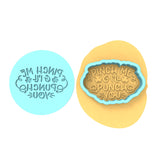 Pinch Me and I'll Punch You Cookie Cutter | Stamp | Stencil #1 Wedding / Baby / V Day Cookie Cutter Lady MINI - 2 Inches (5cm) **BUNDLE** Cutter + Debosser 