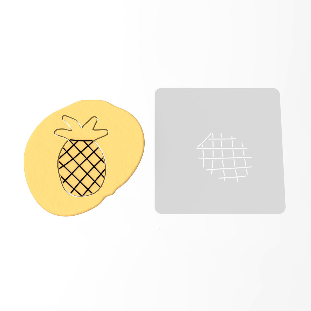 Pineapple Cookie Cutter | Stamp | Stencil #1