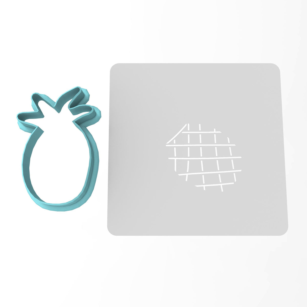 Pineapple Cookie Cutter | Stamp | Stencil #1