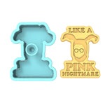 Pink Nightmare Cookie Cutter | Stamp | Stencil #1