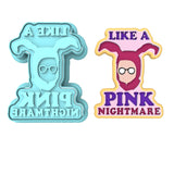 Pink Nightmare Cookie Cutter | Stamp | Stencil #1