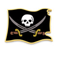 Pirate Flag Cookie Cutter | Stamp | Stencil #2