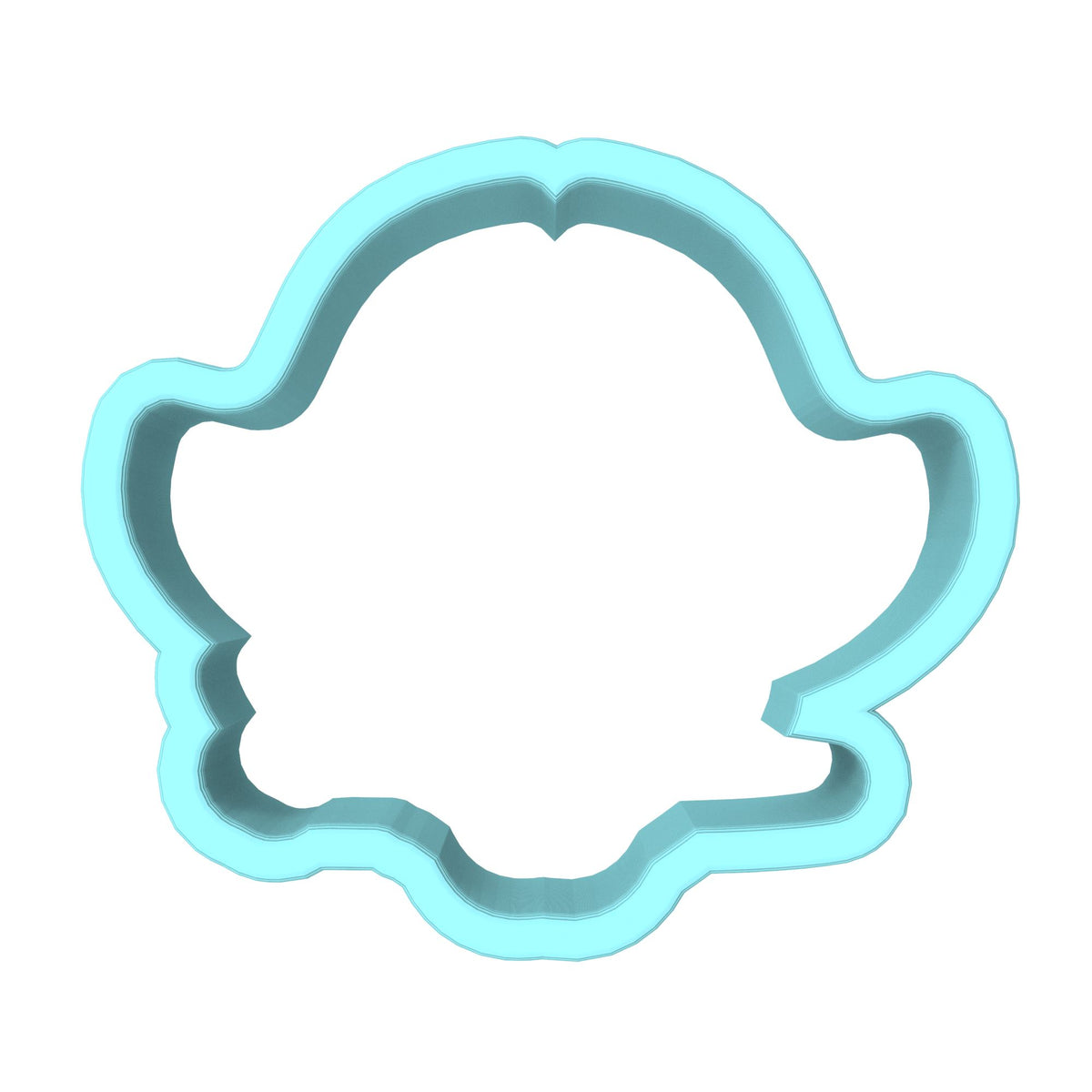 Pirate Head Cookie Cutter | Stamp | Stencil #1 Boys/ Army / Outdoorsman Cookie Cutter Lady MINI - 2 Inches (5cm) Cookie Cutter ONLY (Outline) 