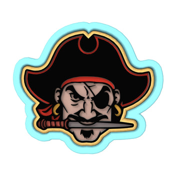 Pirate Head Cookie Cutter | Stamp | Stencil #1 Boys/ Army / Outdoorsman Cookie Cutter Lady 