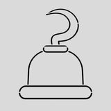 Pirate Hook Cookie Cutter | Stamp | Stencil #1
