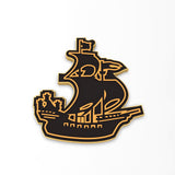 Pirate Ship Cookie Cutter | Stamp | Stencil #1 Boys/ Army / Outdoorsman Cookie Cutter Lady 