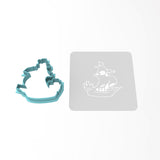 Pirate Ship Cookie Cutter | Stamp | Stencil #1 Boys/ Army / Outdoorsman Cookie Cutter Lady 3 Inch Cupcake/Small Cookie Cutter Only Yes