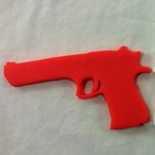 Pistol Desert Eagle Cookie Cutter Boys/ Army / Outdoorsman Cookie Cutter Lady 