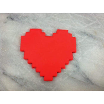 Pixel Heart Cookie Cutter Wedding / Baby / V Day Cookie Cutter Lady 