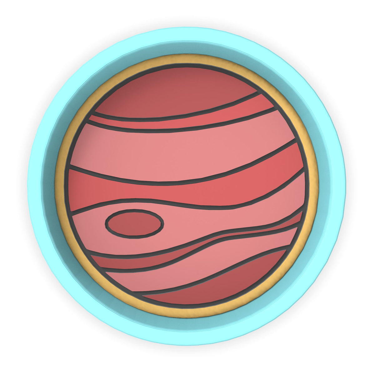 Planet Cookie Cutter | Stamp | Stencil #1