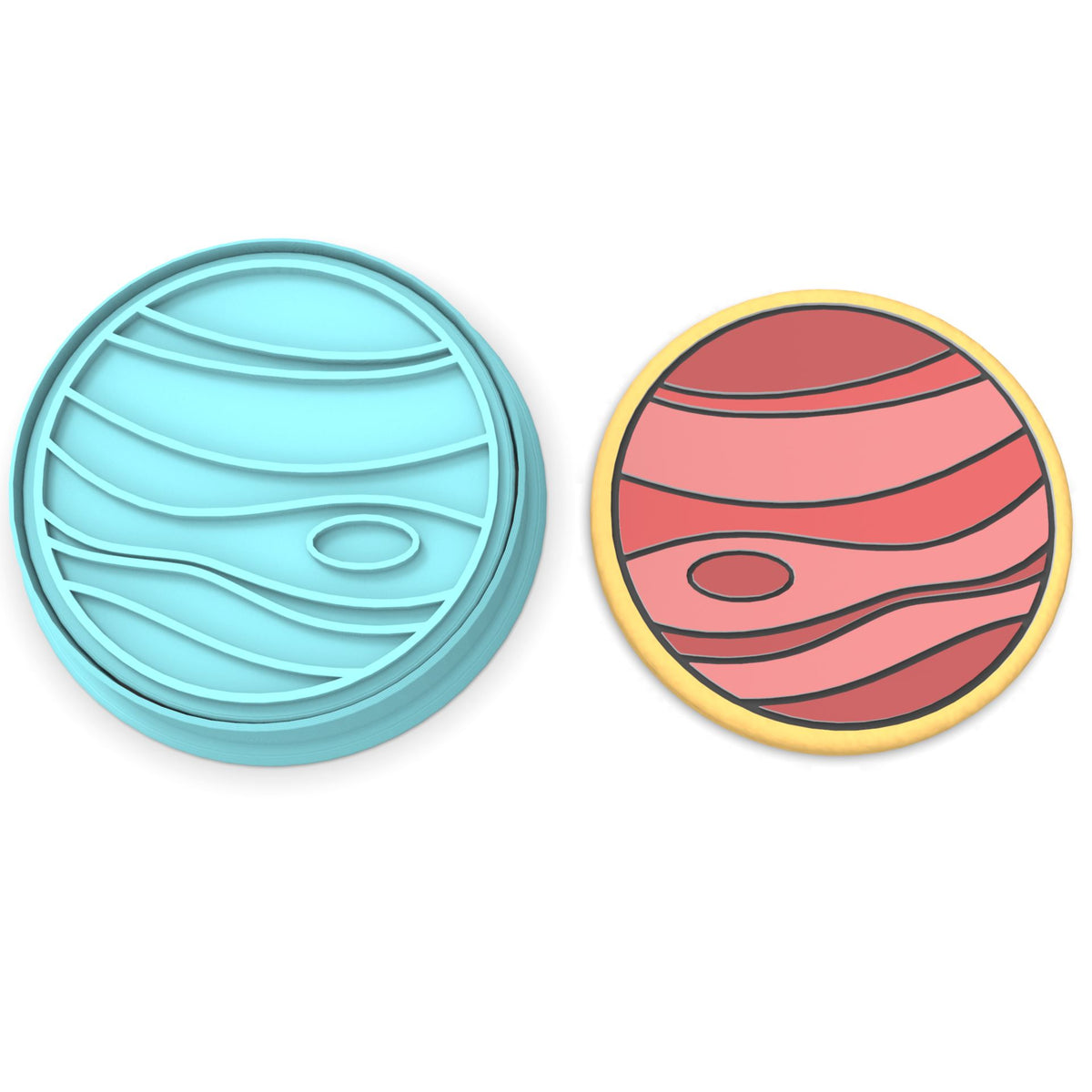 Planet Cookie Cutter | Stamp | Stencil #1