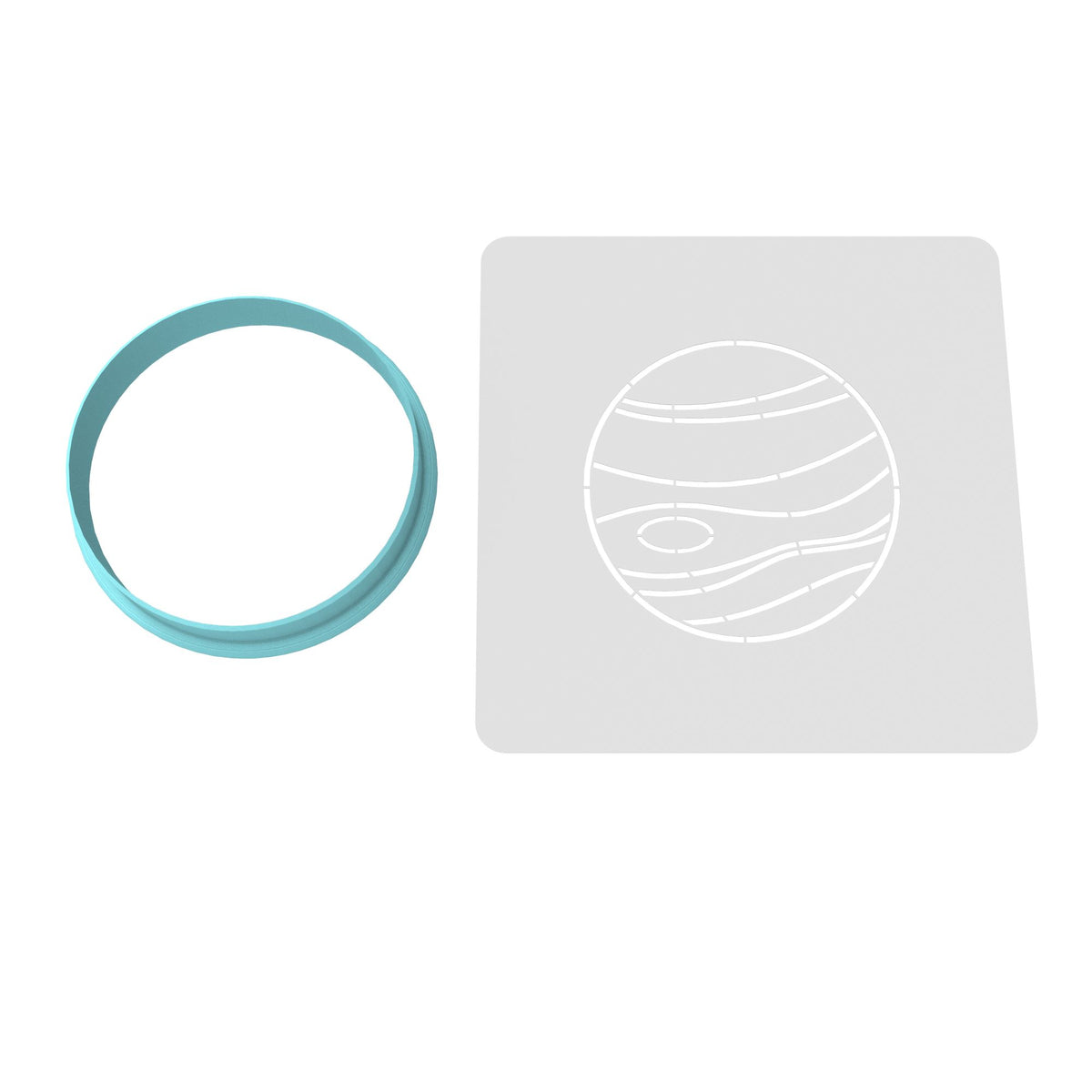 Planet Cookie Cutter | Stamp | Stencil #1