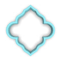 Plaque #18 Fondant & Plaques Cookie Cutter Lady 1 Inch with Dough Pusher Standard Cutter (1x) 