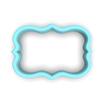 Plaque #2 Fondant & Plaques Cookie Cutter Lady 1 Inch with Dough Pusher Standard Cutter (1x) 