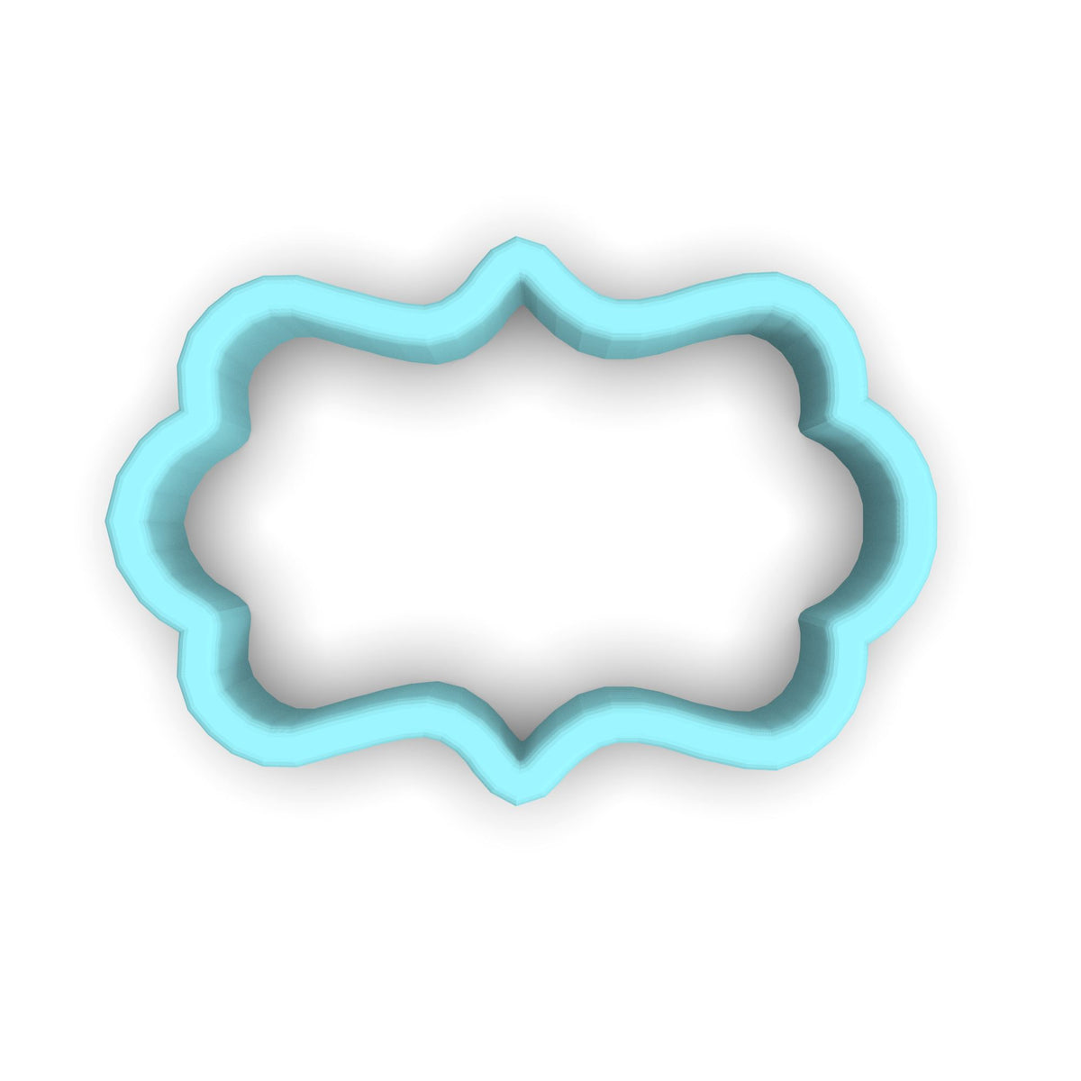 Plaque #3 Fondant & Plaques Cookie Cutter Lady 1 Inch with Dough Pusher Standard Cutter (1x) 