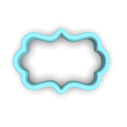 Plaque #3 Fondant & Plaques Cookie Cutter Lady 1 Inch with Dough Pusher Standard Cutter (1x) 