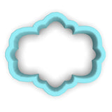 Plaque #31 Fondant & Plaques Cookie Cutter Lady 1 Inch with Dough Pusher Standard Cutter (1x) 