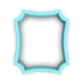 Plaque #4 Fondant & Plaques Cookie Cutter Lady 1 Inch with Dough Pusher Standard Cutter (1x) 