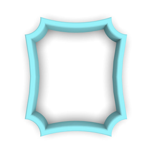 Plaque #4 Fondant & Plaques Cookie Cutter Lady 1 Inch with Dough Pusher Standard Cutter (1x) 