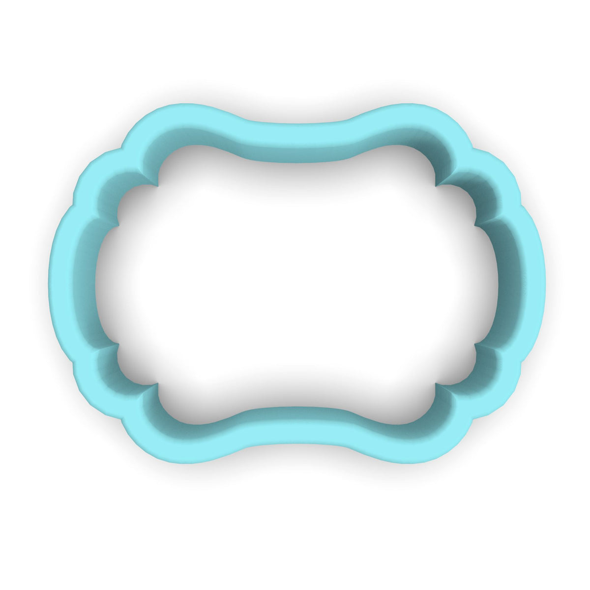 Plaque #48 Fondant & Plaques Cookie Cutter Lady 1 Inch with Dough Pusher Standard Cutter (1x) 