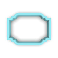 Plaque #49 Fondant & Plaques Cookie Cutter Lady 1 Inch with Dough Pusher Standard Cutter (1x) 
