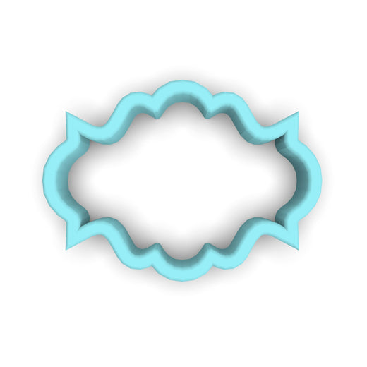 Plaque #6 Fondant & Plaques Cookie Cutter Lady 1 Inch with Dough Pusher Standard Cutter (1x) 