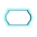 Plaque #61 Fondant & Plaques Cookie Cutter Lady 1 Inch with Dough Pusher Standard Cutter (1x) 