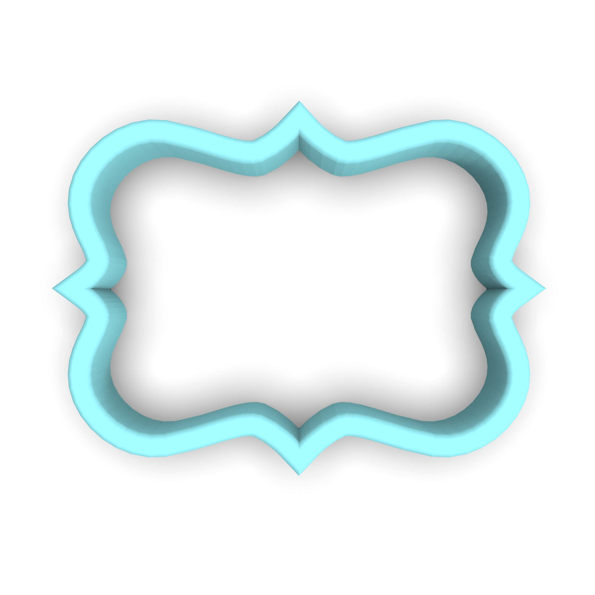 Plaque #63 Fondant & Plaques Cookie Cutter Lady 1 Inch with Dough Pusher Standard Cutter (1x) 