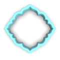 Plaque #68 Fondant & Plaques Cookie Cutter Lady 1 Inch with Dough Pusher Standard Cutter (1x) 