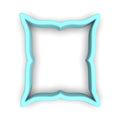 Plaque #72 Fondant & Plaques Cookie Cutter Lady 1 Inch with Dough Pusher Standard Cutter (1x) 