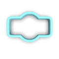 Plaque #80 Fondant & Plaques Cookie Cutter Lady 1 Inch with Dough Pusher Standard Cutter (1x) 