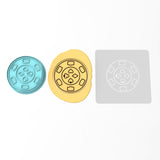 Poker Chip Cookie Cutter | Stamp | Stencil #1