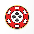 Poker Chip Cookie Cutter | Stamp | Stencil #1