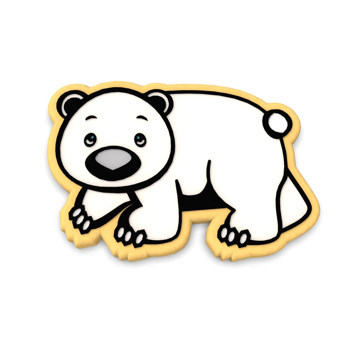 Polar Bear Cookie Cutter | Stamp | Stencil #1