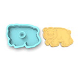 Polar Bear Cookie Cutter | Stamp | Stencil #1