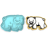 Polar Bear Cookie Cutter | Stamp | Stencil #1