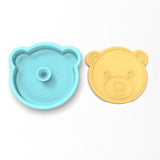 Polar Bear Face Cookie Cutter | Stamp | Stencil #1