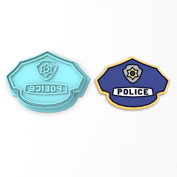 Police Hat Cookie Cutter | Stamp | Stencil #1