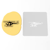 Police Helicopter Cookie Cutter | Stamp | Stencil #1
