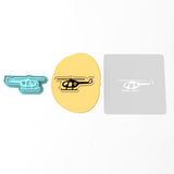 Police Helicopter Cookie Cutter | Stamp | Stencil #1