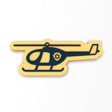 Police Helicopter Cookie Cutter | Stamp | Stencil #1