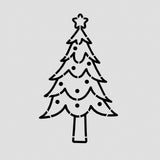 Polka Dot Christmas Tree Cookie Cutter | Stamp | Stencil #3