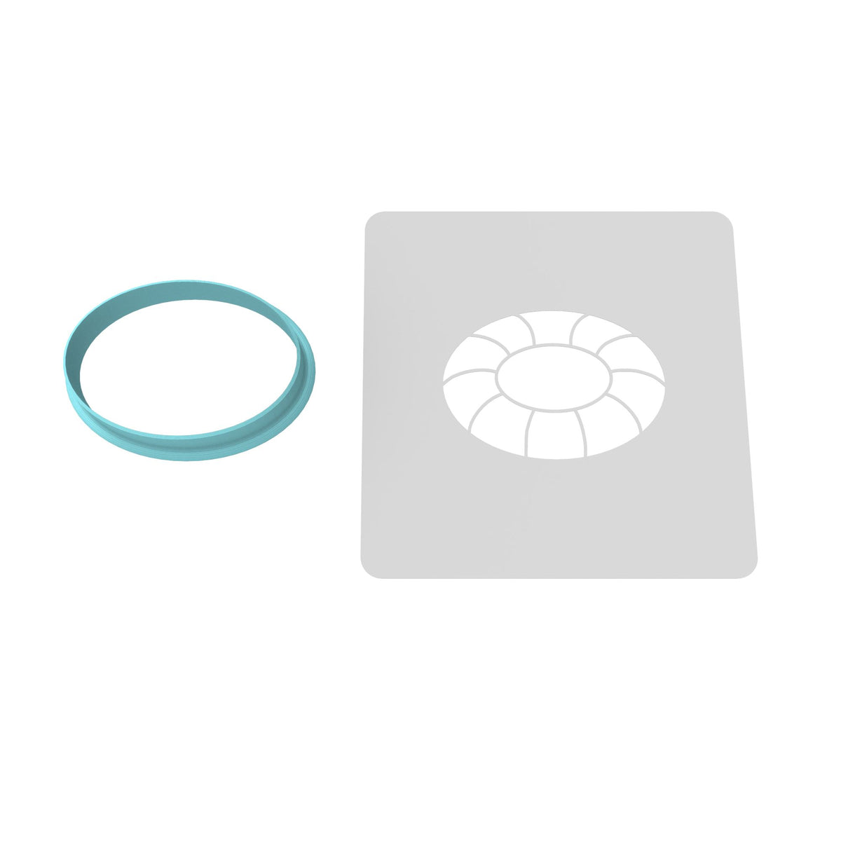 Pool Float Cookie Cutter | Stamp | Stencil #1