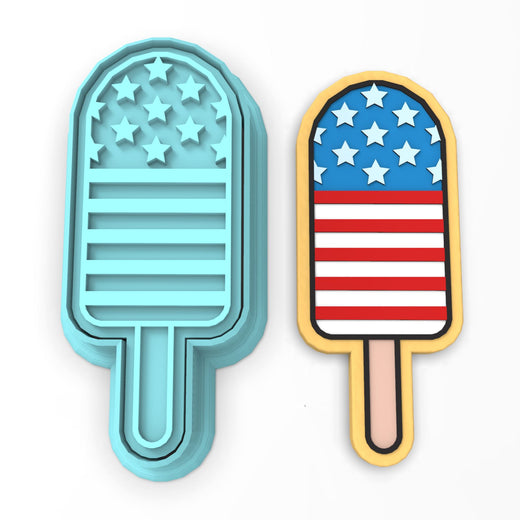 Popsicle Cookie Cutter | Stamp | Stencil #1