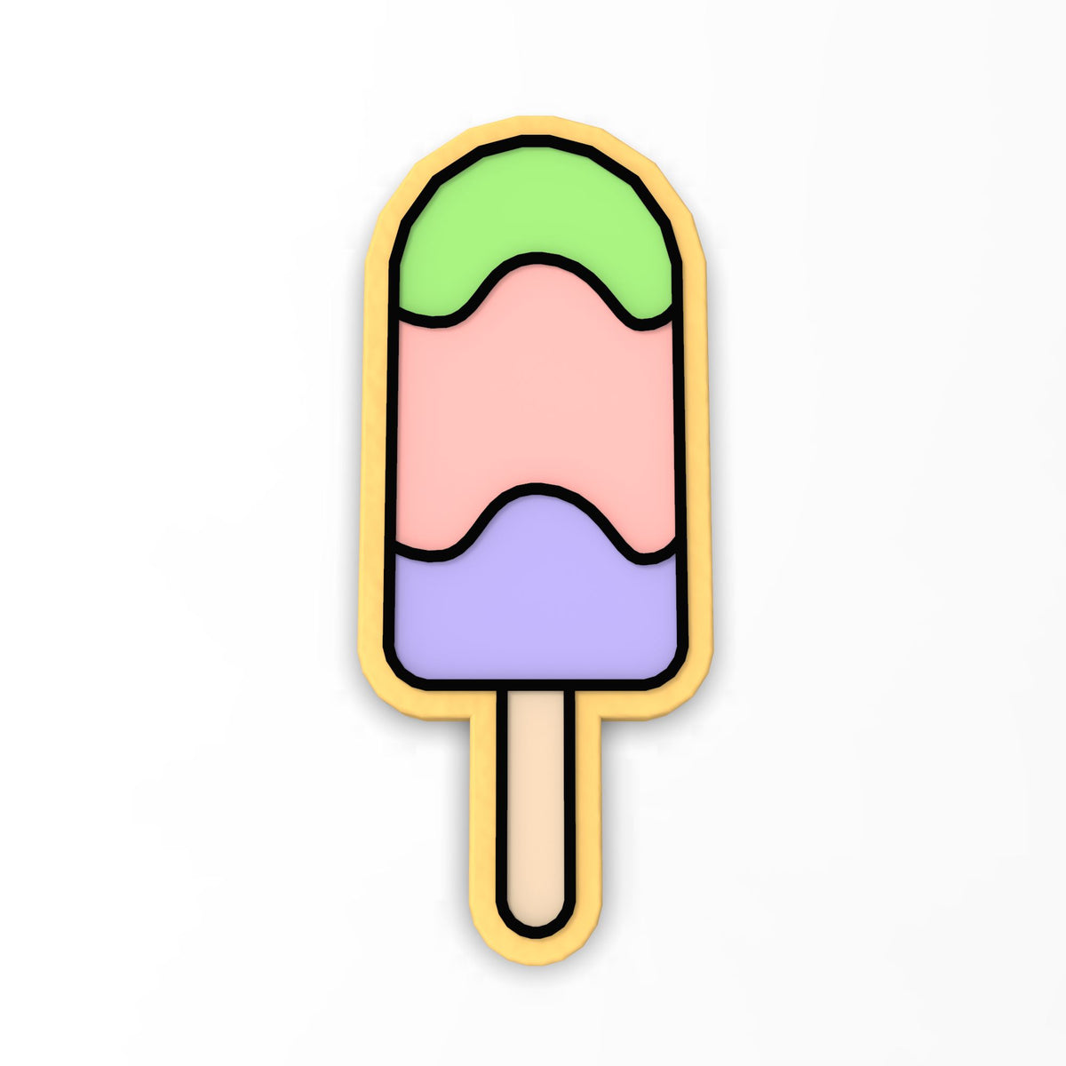 Popsicle Cookie Cutter | Stamp | Stencil #2