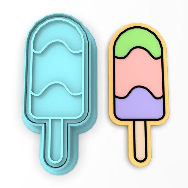 Popsicle Cookie Cutter | Stamp | Stencil #2