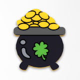 Pot of Gold Cookie Cutter Stamp & Outline #1