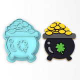 Pot of Gold Cookie Cutter Stamp & Outline #1