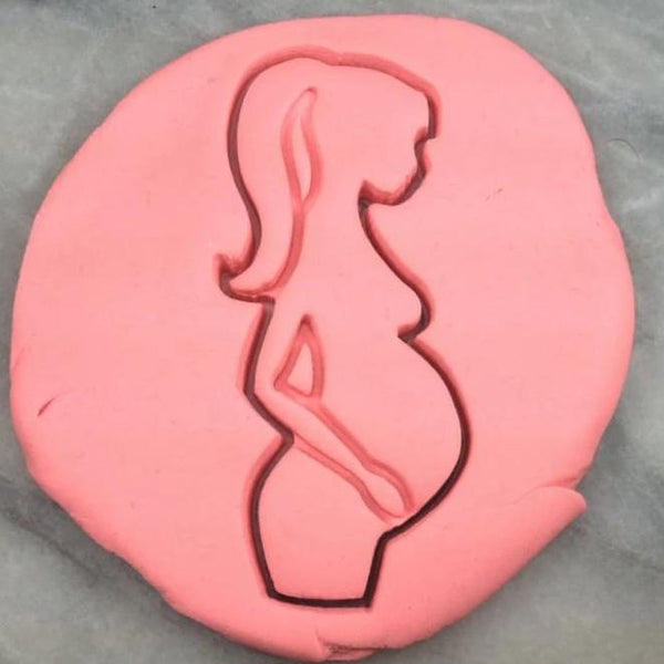 Pregnant Lady Cookie Cutter Detailed