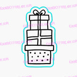 Presents Stacked Cookie Cutter | Stamp | Stencil